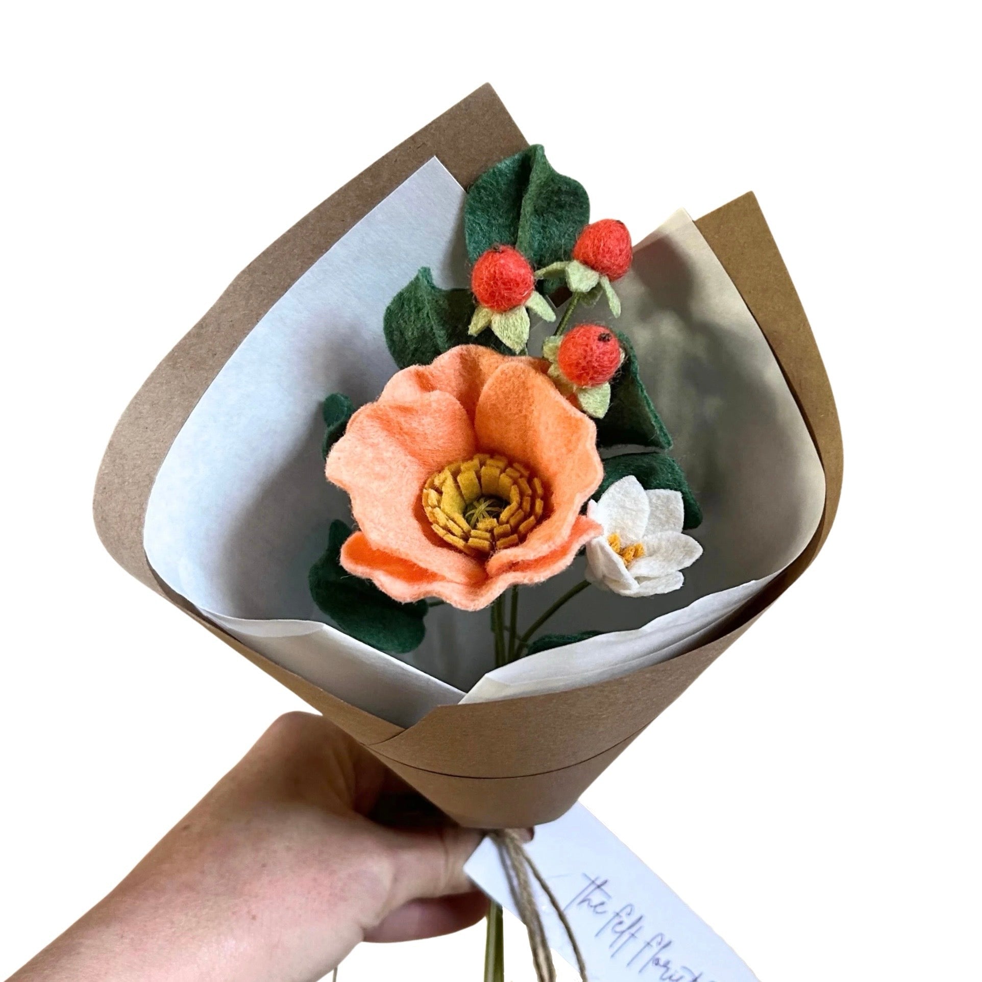 Iceland Poppy Felt Flower Bouquet